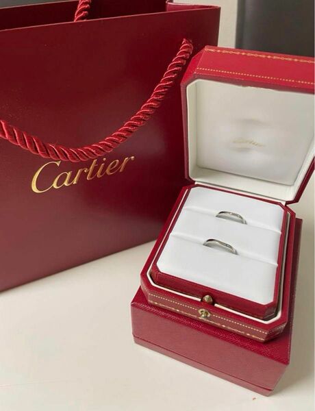 カルティエ　結婚指輪　Cartier ペアリング　11号・12号
