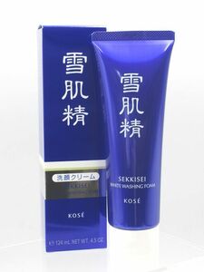◆ Неиспользуемый Kose Kose Snow Snow Snow Sonk Sekkisei Cream Cream Face White Cream Wash 130G FARSE, изготовленная в Японии ◆