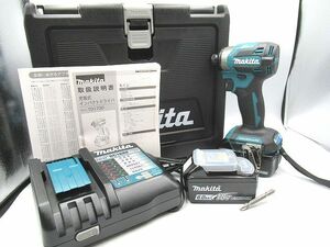 ☆未使用 makita マキタ 充電式インパクトドライバ TD173DRGX 18V 6.0Ah ブルー 純正バッテリー2個 充電器 セット品 電動工具☆