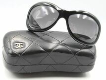 ☆CHANEL シャネル ココマーク マトラッセ 5116-Q C501/87 63□15 120 3N サングラス ブラック×ブラウン系 中古 ケース付き レディース☆_画像1