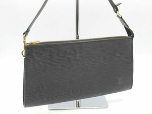 ◆中古 LOUIS VUITTON ルイヴィトン ポシェット アクセソワール M52942 エピ レザー アクセサリー ポーチ バッグ 黒 ブラック ノワール◆