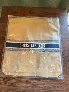 【未開封新品】Dior エコバッグ　トートバッグ　非売品　ノベルティ　ベージュ