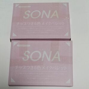  ニコラ付録 SONAチップ付き6色メイクパレット