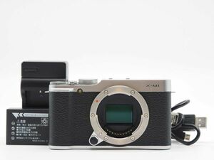 富士フィルム Fujifilm Fuji X-M1 Digital Camera 16.3MP Silver Bodyのみ[美品]#Z781