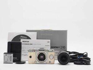 ペンタックス Pentax Q10 White Silver 12.4MP Camera 02 Lens 元箱 [美品] #Z929A
