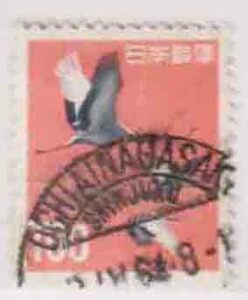 （６４５）日本切手・１００円鶴・DrらんSINJYUKU・OCHIAINAGASAKI６４年