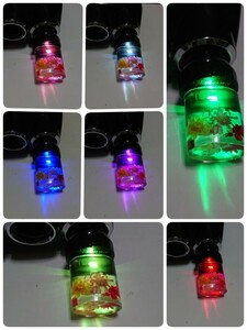 【水中花マニア必見】水中花USBイルミ　7色LED グラデーション　（ショートタイプ）／ デコトラ　限定　レトロ　レア　希少　旧車　☆