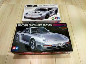 2個セット タミヤ 1/24 ポルシェ961 ポルシェ959 ル・マン24時間 PORSCHE 961 Le Mans 24hours 1986 TAMIYA DU MANS