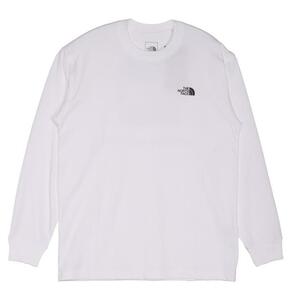 ☆新品 6380円（M）THE NORTH FACE ザ ノース フェイス 長袖 ロングスリーブ 白 Back Square Logo Tee NT82333★★☆★★の画像2