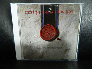 (18)　 WHITESNAKE　　/　　SLIP OF THE TONGUE　 　日本盤　 　 ジャケ傷み、日本語解説 経年の汚れあり