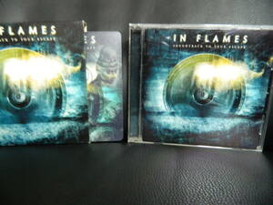 (9)　 IN FLAMES /　　SOUND TRACK TO YOUR ESCAPE　　　日本盤　 マウスパッド付　 ジャケ、日本語解説 経年の汚れあり