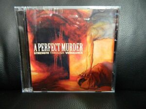 (27) 　 A PERFECT MURDER　 /　STRENGTH THROUGH VENGEANCE　輸入盤　DVD付(日本製Blu-rayレコーダーで再生可能)ジャケ、 経年の汚れあり