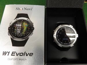 【税込】Shot Navi W1 Evolve BLACK 腕時計タイプナビ 中古 美品 .8900656