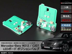 ベンツ W212 / C207 ホワイト LEDポジション ボードバルブ 高輝度 CREE製 XP-E LED RZ124