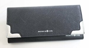 1円スタート!PATRICK COXパトリックコックス新品メンズレザー長財布箱なしB品色着汚れ