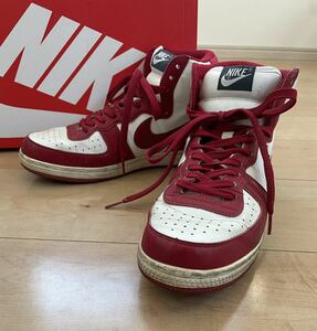 【訳あり】NIKE terminator HI ナイキ ターミネーター ハイカット 赤 白DUNK ダンクロー スニーカー AIR RETRO レトロ 26.5cm 336609-161