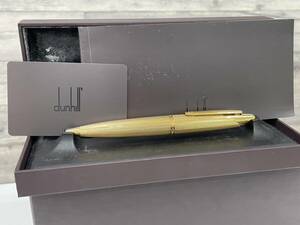 【D2365TY】dunhill alfred アルフレッド ダンヒル ボールペン ツイスト式 筆記確認済 ゴールドカラー 箱付 筆記用具