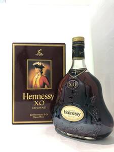 【F485AY】未開栓 Hennessy ヘネシーXO クリアボトル 金キャップ 750ml 40% 箱付き COGNAC コニャック ブランデー