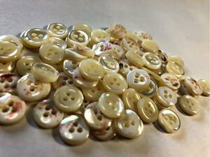 * free shipping *[2 point and more . extra attaching ] height .. button (3. hole )10mm50 piece set shell button 