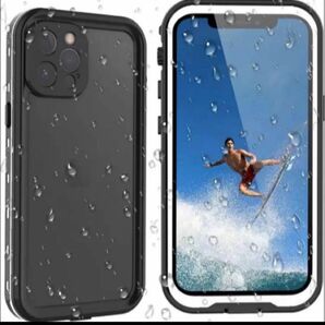 iPhone 12Promax 防水ケース IP68防水 全面カバー 耐衝撃 超薄型 透明 クリア 無線充電対応