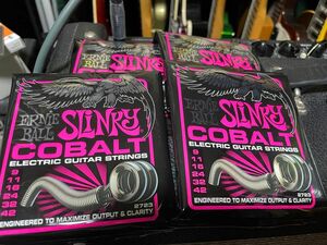 4セット　ERNIE BALL ( アーニー・ボール ) Cobalt Super Slinky #2723 09-42 コバルト