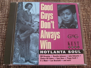 ★VA:HOTLANTA SOUL♪Good Guys Don't Always Win★Sam Dees/Bill Brandon/etc★Kent Soul Ace CDKEND 163★UK盤★CD★