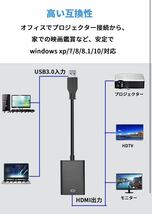 OOOUSE 5Gbps HDMI変換USB3.0 ケーブル 1080p 未使用_画像6