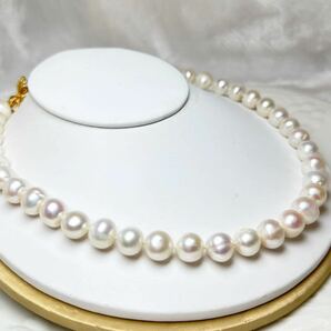 天然パールネックレス11mm 南洋パールネックレス42cm Pearl necklace jewelryの画像3