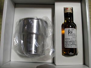 [Бесплатная доставка, нераскрытая, не продавалась] Kirin Whisky Land Mini Bottle 50 мл ALC50% Сталовая кружка из нержавеющей стали