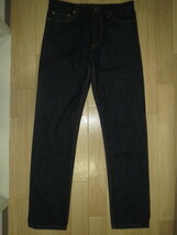 美品 ベニーゴールドBENNY GOLD " GOLD STANDARD DENIM RAW " INDIGO W32_画像1