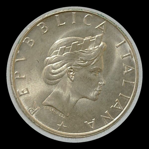 イタリア 500リラ銀貨 1986年