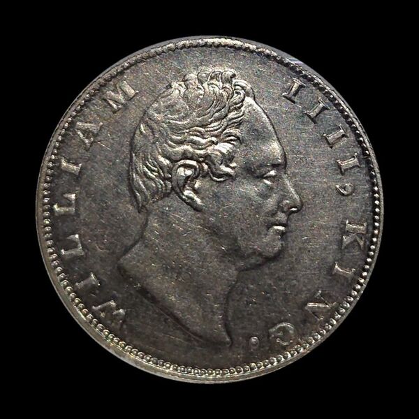 インド 1ルピー銀貨 1835年