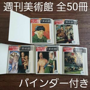 週刊美術館 全50冊セット 専用バインダー付き まとめ売り 西洋絵画 小学館 西洋絵画の巨匠 水彩画 油絵