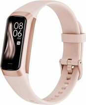 LAMA スマートウォッチ ピンク レディース iPhone対応 smart watch 歩数計 ストップウォッチ 酸素濃度 心拍数 運動記録 _画像1