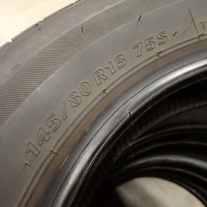 夏4本SET 会社宛送料無料 145/80R13 75S ブリヂストン ECOPIA ネクストリー 2021年製 NBOX モコ アルト ラパン ワゴンR タント 軽 NO,E8995の画像6