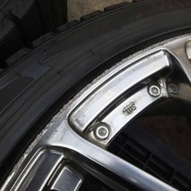 冬4本SET 会社宛 送料無料 225/45R18×8J 91Q ダンロップ WINTER MAXX WM02 アルミ クラウン マークX カムリ オデッセイ アコード NO,Z5735_画像4