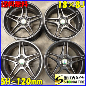 4本SET 会社宛送料無料 18×8J RACING DYNAMICS RD3 アルミ 5穴 PCD 120mm +35 ハブ径73mm BMW 3シリーズ F30 F32 X3 X5 E70 特価 NO,C4606