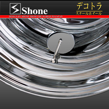 リア専用 新品 2本価格 会社宛 送料無料 17.5×6.00 6穴 +127 SHONE クロムメッキホイール トラック鉄 キャンター パッカー車 NO,SH106_画像4