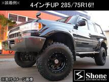 新品1本価格 会社宛 送料無料 16×8J 6穴 139.7mm ET±0 M14 SHONE OFF-ROAD RN01 クリアブラック つや有り JWL車検対応 ランクル NO,SH87_画像6