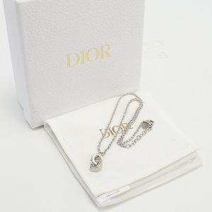 中古良品ディオールChristian Dior CDロック ネックレス メタル N2289WOMCY D13S シルバー系　 ランク：A us-2 レディース