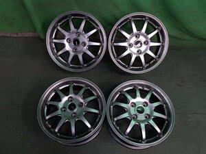 ☆　ホイール　G-SPPEED　14×5.5J　+45　PCD100　4Ｈ　ガンメタ　4本　14 インチ