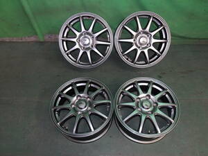 ☆　ホイール　SPORT ABELIA　15×6J　+45　PCD114.3　5Ｈ　ガンメタ　4本　15インチ