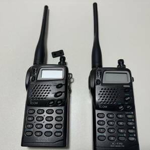 アイコム ICOM アマチュアハンディー無線機 IC-T7D 144帯／430帯 ２台の画像2
