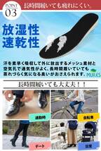 Muiles シークレット インソール 中敷き 22.5cm～27.0cm 衝撃吸収 身長アップ かかと 選べる高さ3サイズ【2c_画像4