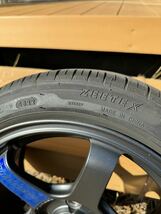 廃番品　RAYS VOLK RACING TE37 sonic CR クラブレーサー　Fece4 15インチ 7J +43 4穴　PCD100 165/50R15 4本 ZEETEX HA36S アルトワークス_画像9