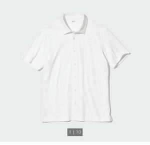 ユニクロ　エアリズムフルオープンポロシャツ（半袖）　ホワイト　XL