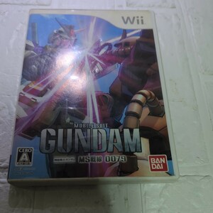 【Wii】 機動戦士ガンダム MS戦線0079取引説明書なし。ディスクにすりきずがあります。