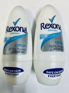 送料無料デオドラント(制汗剤)ワキ用 Rexona(レクソーナ)cottonせっけんの香コットン 40ml×2本セット　匿名配送 