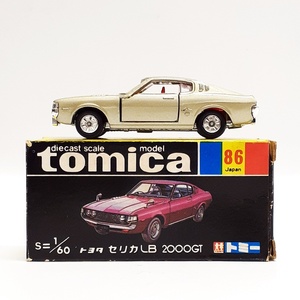 (完全現状品) TOMY トミカ 黒箱 86 トヨタ セリカLB 2000GT 日本製 当時物 No.86 TOYOTA tomica 詳細不明 (ジャンク扱い) ※t13