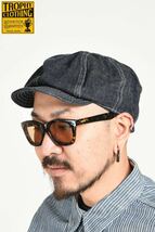 TROPHY CLOTHING DART DENIM NEWSBOY CAP/トロフィークロージング ダートデニムキャスケット7 1/2(60cm) 検)フリーホイラーズ ダッパーズ_画像2